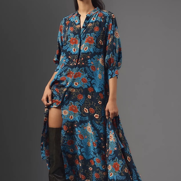 Farm Rio Arabesque Floral Midi Dress Size XS - Picture 1 of 8